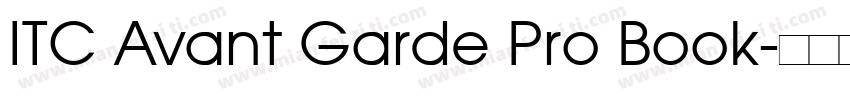 ITC Avant Garde Pro Book字体转换